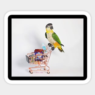 Shopping Birb Sticker